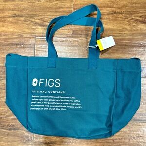 FIGS Caribbean blue Tote Bag